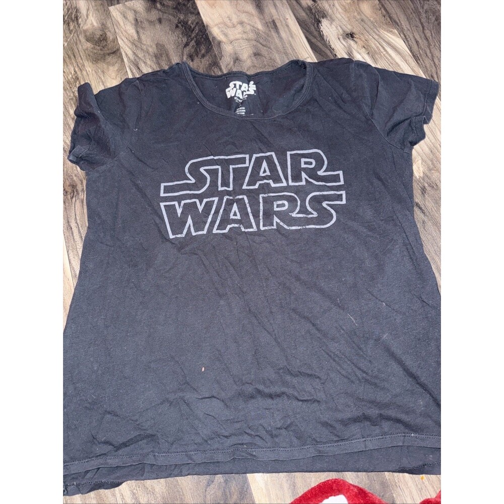 Women’s Black Star Wars Tee Sz Large